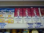 "Lady Milk" as sold at a supermarket in Bucharest, Romania